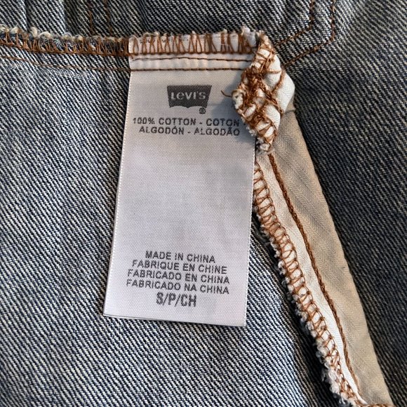 Rare Vintage Levi's X Pendleton Women's Boho Jean Vest Size Small - Picture 8 of 8